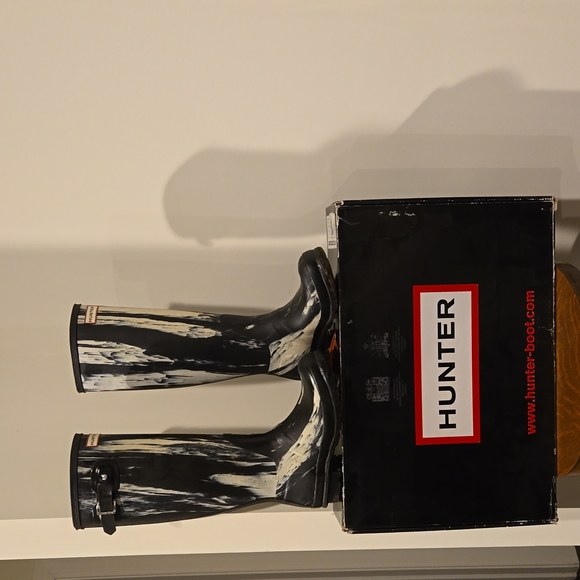 HUNTER ORIGINAL LIMITED EDITION 'NIGHTFALL' WELLINGTON RAINBOOTS RAIN BOOTS BOX - Picture 6 of 16